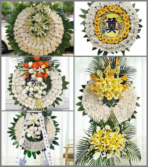 山东青岛胶州市胶东街道南庄三村花圈速递